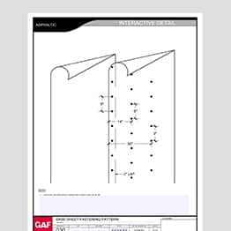 Asphaltic Base Sheet Fastening Pattern Interactive Details 030