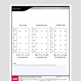 Insulation Fastening Pattern Details 101