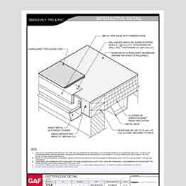 Single-Ply 214 Gutter Edge Interactive Detail