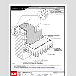 Single-ply 301 Wall Flashing Interactive Detail