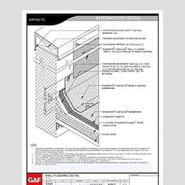 Asphaltic Wall Flashing Detail 310