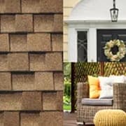 Closeup of GAF Timberline HDZ architectural shingles with designer ideas.