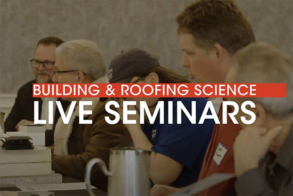 Architects and design professionals at a GAF seminar